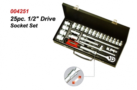 25pc. Drive Socket Set.