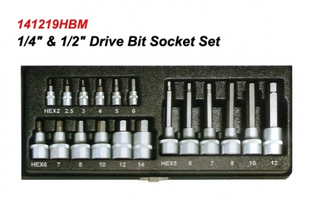 19pc. Drive Bit Socket Set.