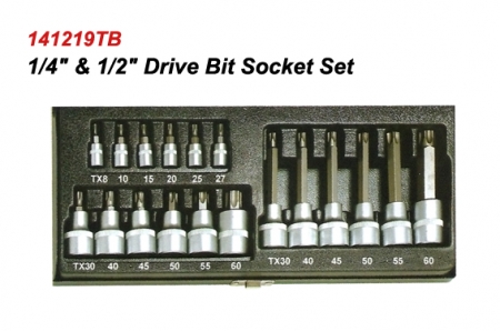 19pc. Drive Bit Socket Set.