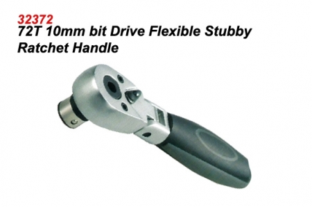 Bit Drive Reversible Flexible Stubby Ratchet Handle