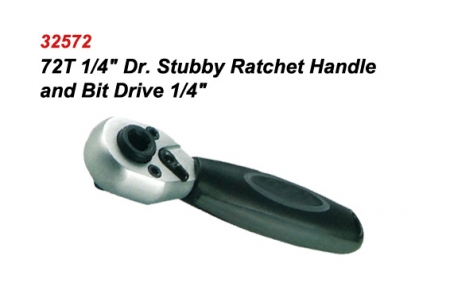 Bit Drive Reversible Stubby Ratchet Handle