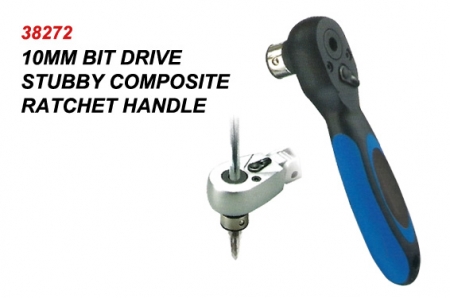 10mm Bit Drive Stubby Composite Ratchet Handle