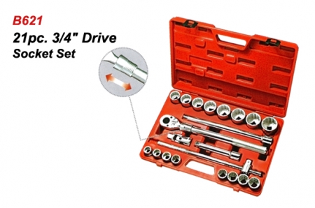 B621 21pc.Drive Socket Set.