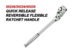 Quick Release Reversible Flexible Ratchet Handle